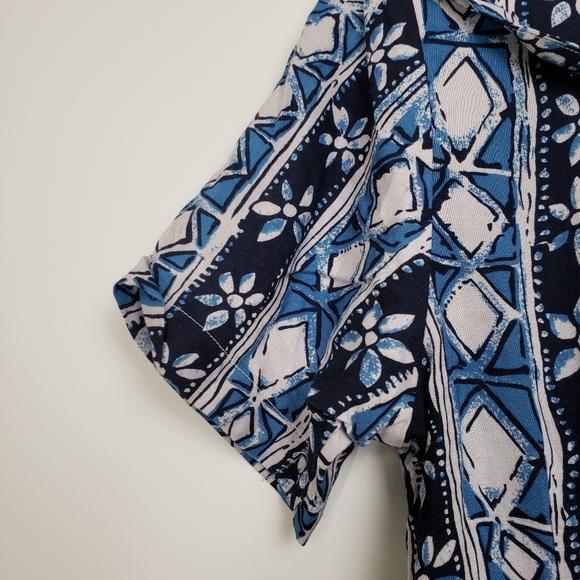 All Dressed Up Printed Button Up Romper - Picture 3 of 4